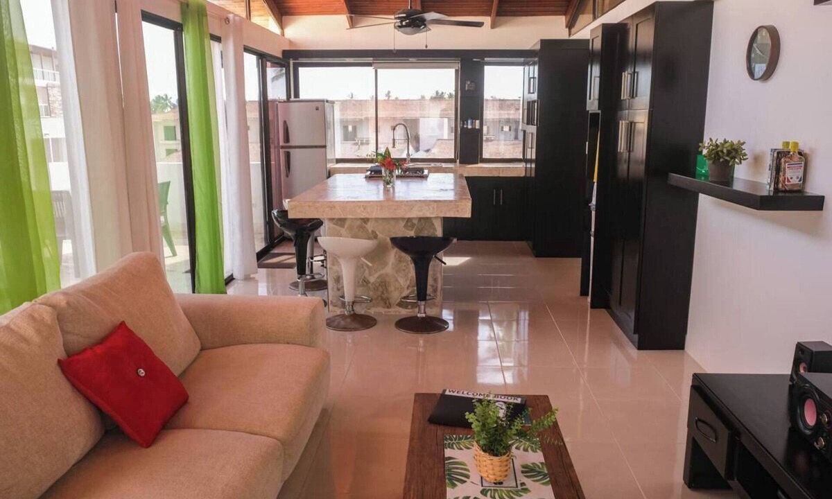 ProCab Apartment | 1-Bedroom Penthouse with pool, center Cabarete