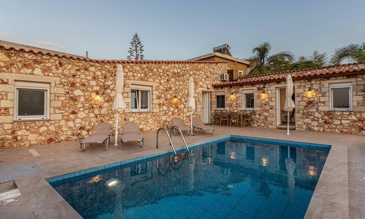 Kolymvari Villa | A modern stone villa offering unique traditional experience