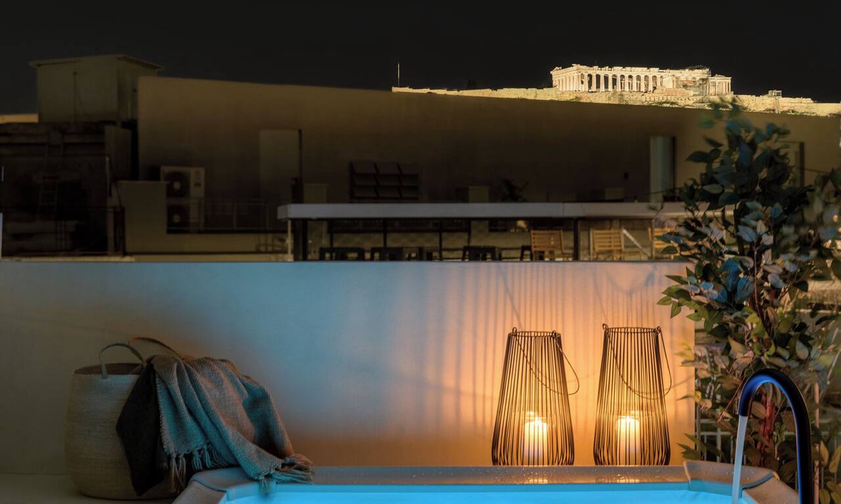 Psirri Apartment | Acropolis View Retreat with 2 Private Plunge Pools