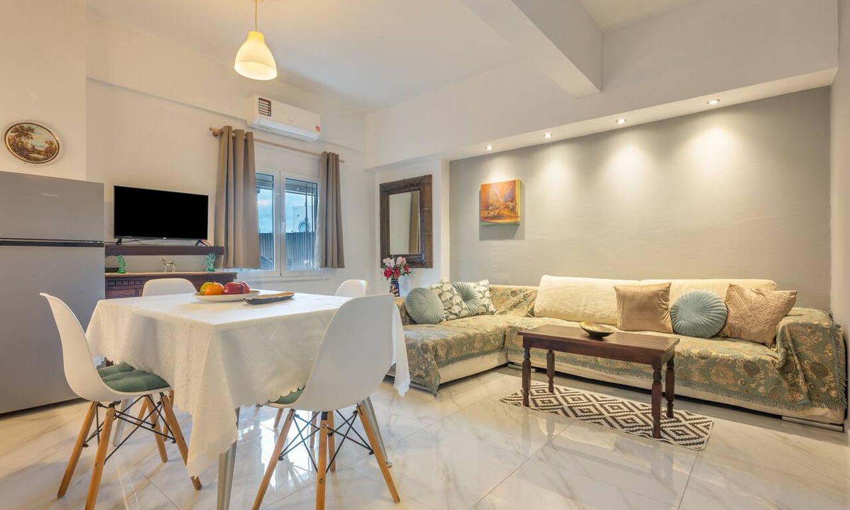 Heraklion Apartment | Apartment 'Olga Studio 1' with Wi-Fi and Air Conditioning