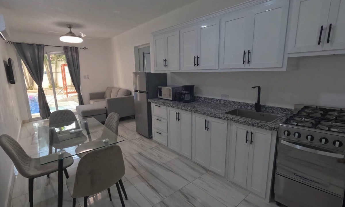 El Batey Apartment | Appartement facing the pool in the heart of Sosua