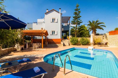 Geropotamos Villa | Blue Villa 1 - With Private Pool