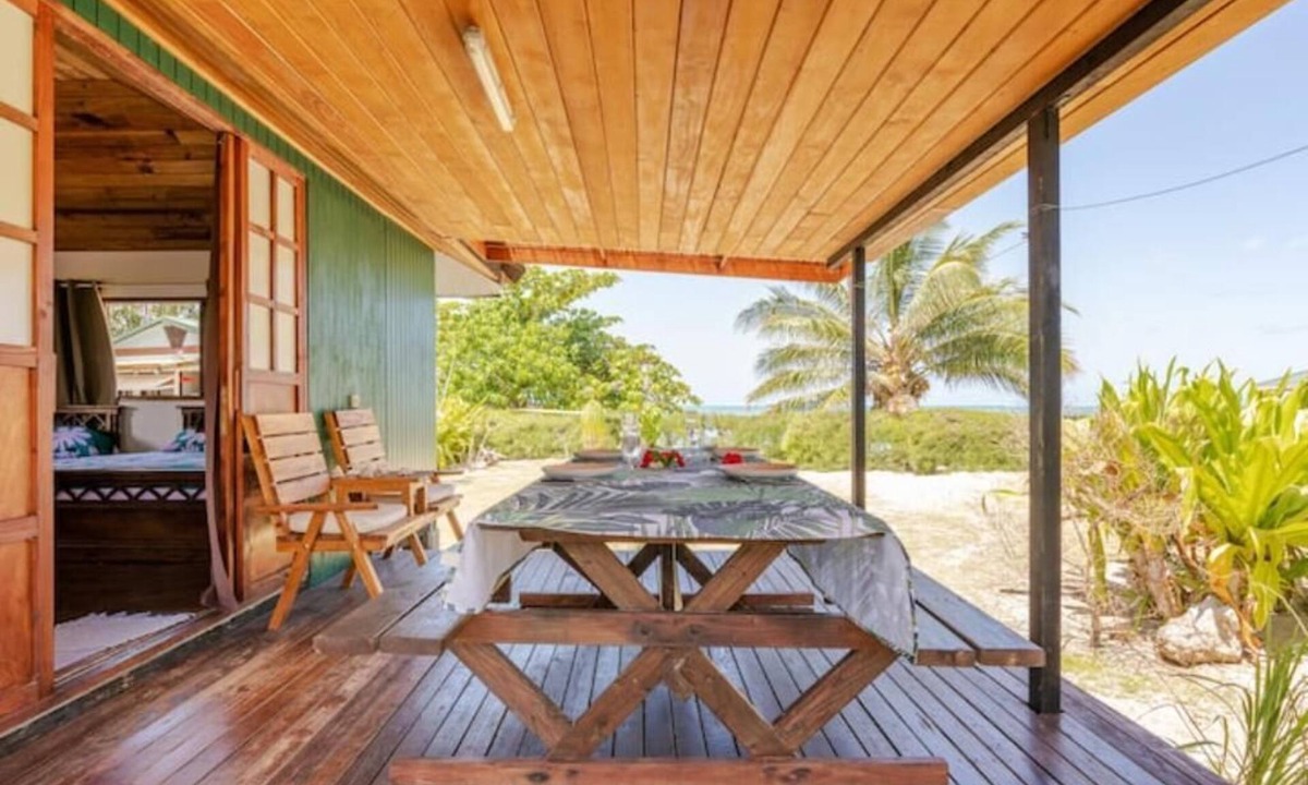 Moorea-Maiao House | Bungalow Hiana - vue Lagon Avec Plage Privée