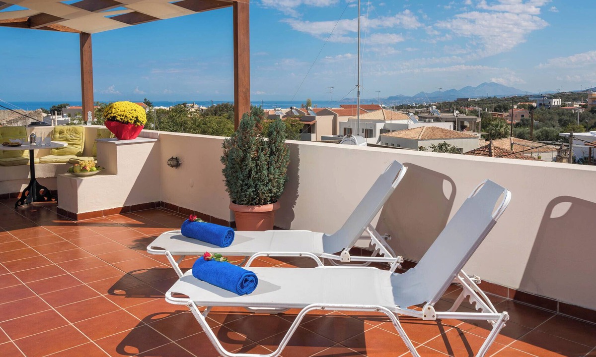 Atsipopoulo Apartment | Calergi 3 - Boutique Resort - Loft for 3: Pool/Rooftop/SeaView/Sunset/Rethymno