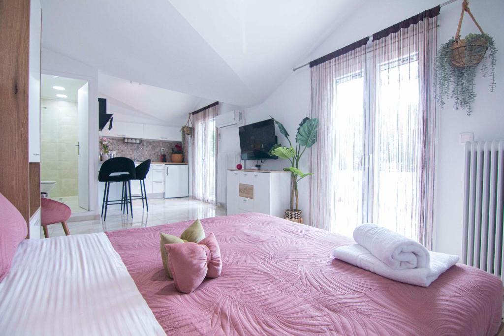 Alepou Apartment | Charming Studio with BBQ Near Airport & Old Town