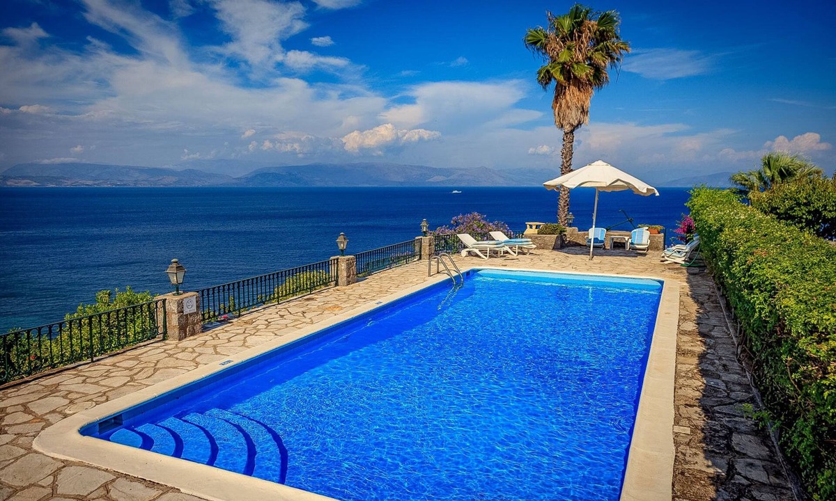 Corfu Town Villa | Classy Villa Aphrodite with Pool, Sea & Castle Views - 5 min drive from Center
