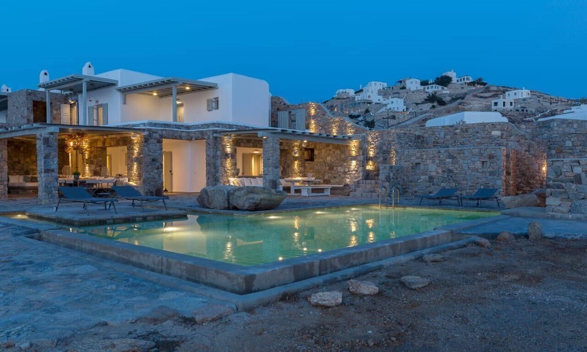 Kanalia House | Cliff Top Luxury Villa Penelope, Private beach, Stunning Views of Aegean Sea