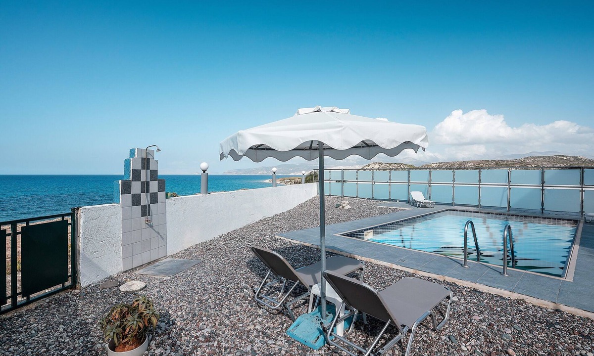 South Rhodes Apartment | Country House 'Blue Pearl Apolakkia 1' with Shared Pool, Shared Terrace and Wi-Fi