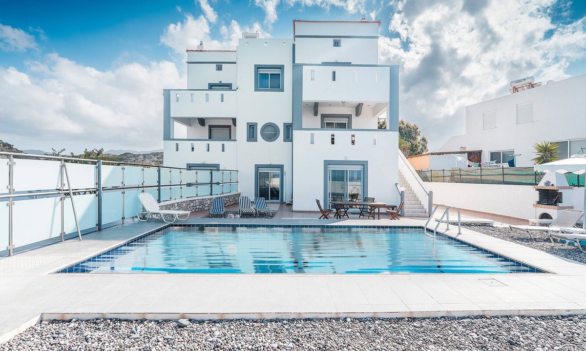 South Rhodes Villa | Country House 'Blue Pearl Apolakkia 1' with Shared Pool, Shared Terrace and Wi-Fi