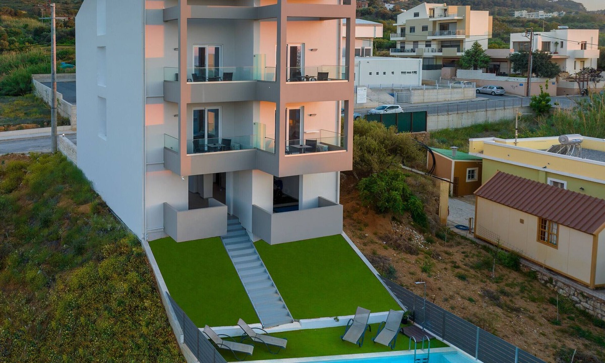 Rethymno Apartment | Creta Sun, Studio 111 City & Pool view