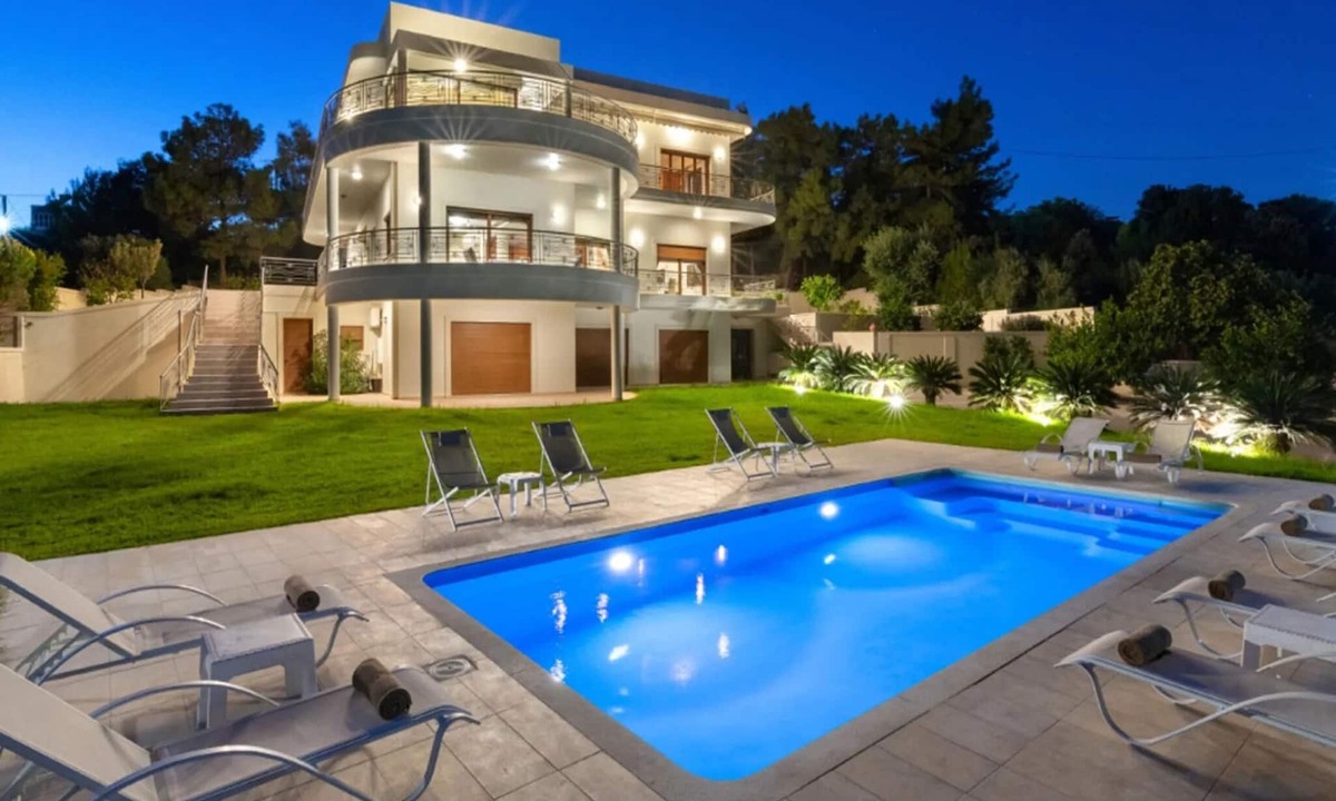 Asgourou Villa | Elegant Rhodes Villa | Villa Themis | 5 Bedrooms | Private Pool | Furnished.