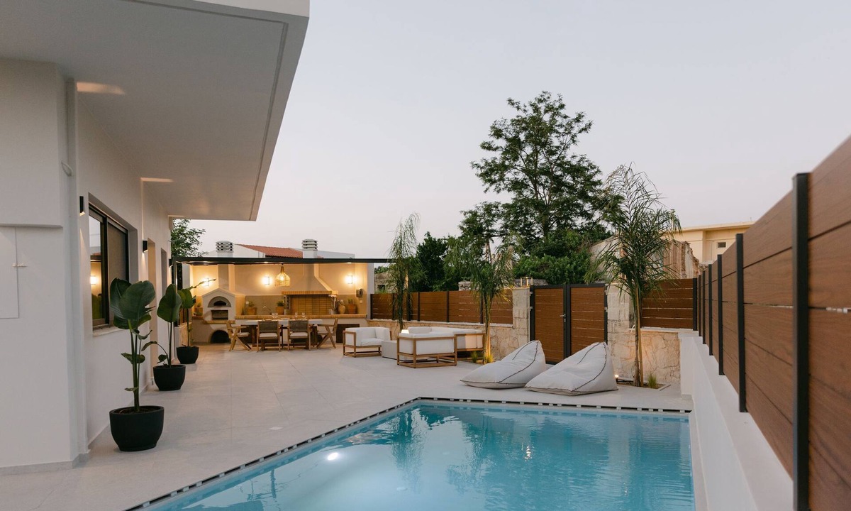 Skouloufia Villa | Emerald Harmony Villa with Private Pool & Jacuzzi