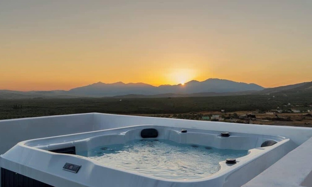 Rotasion House | Evnia Sunset Crete Escape, Private HotTub Retreat