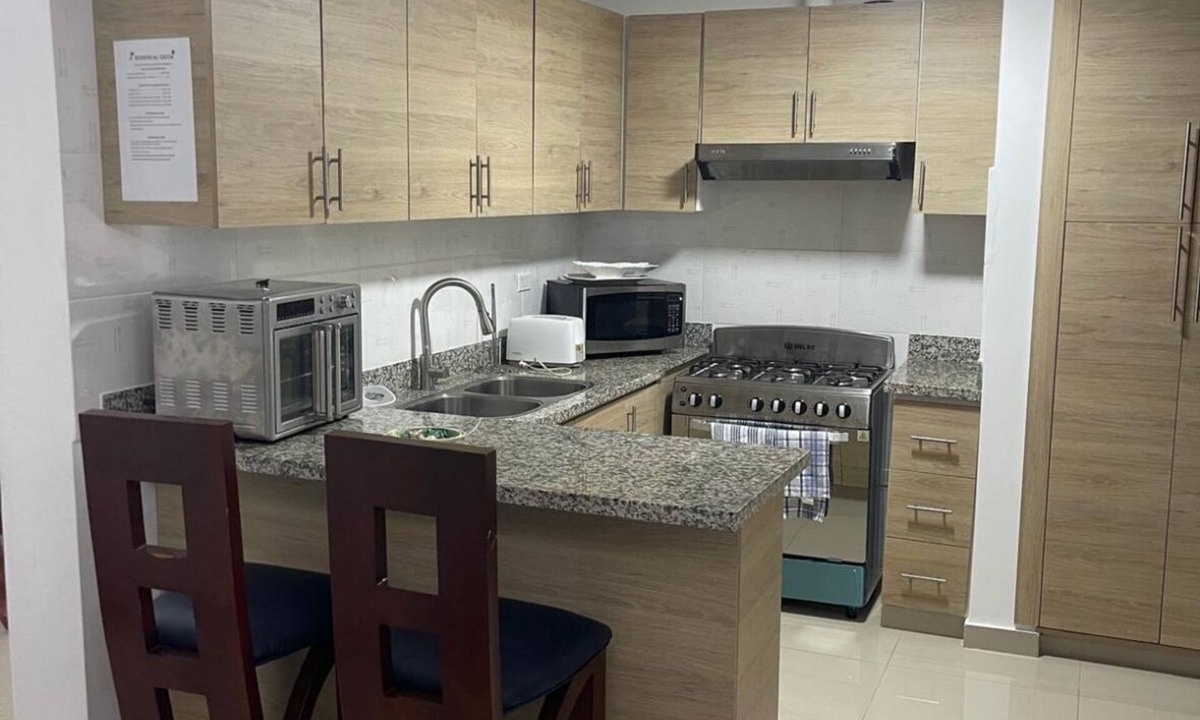Moca Apartment | First floor 2-bedroom apartment with WiFi, AC in cool Moca