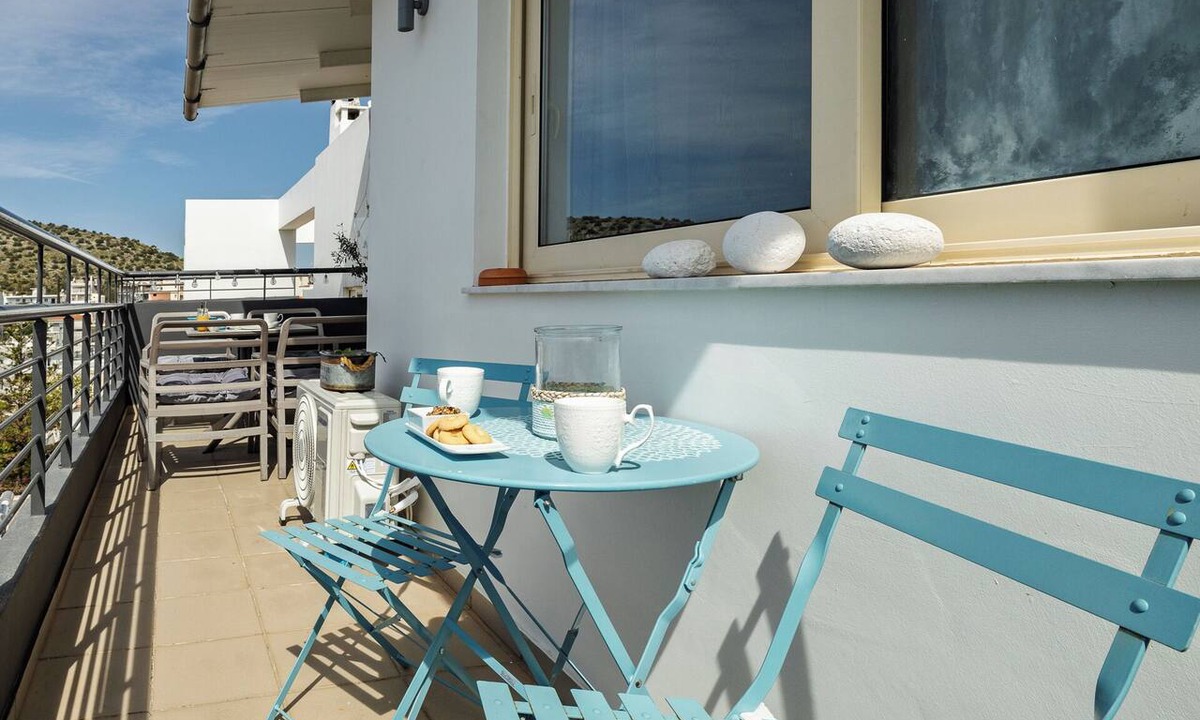 Vari Apartment | Gorgeous penthouse in Vari with panoramic views!