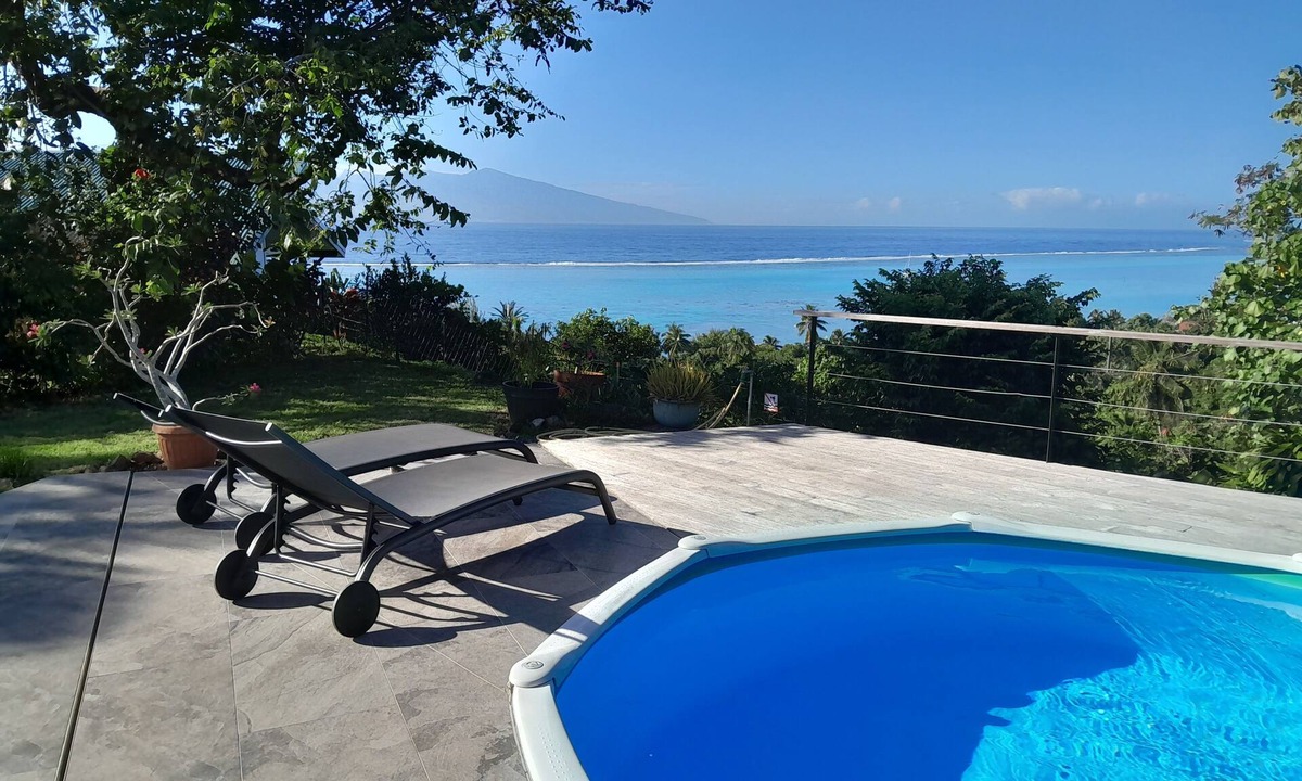 Teavaro House | Grande Maison Avec vue mer et Piscine, à Moorea Polynésie Française