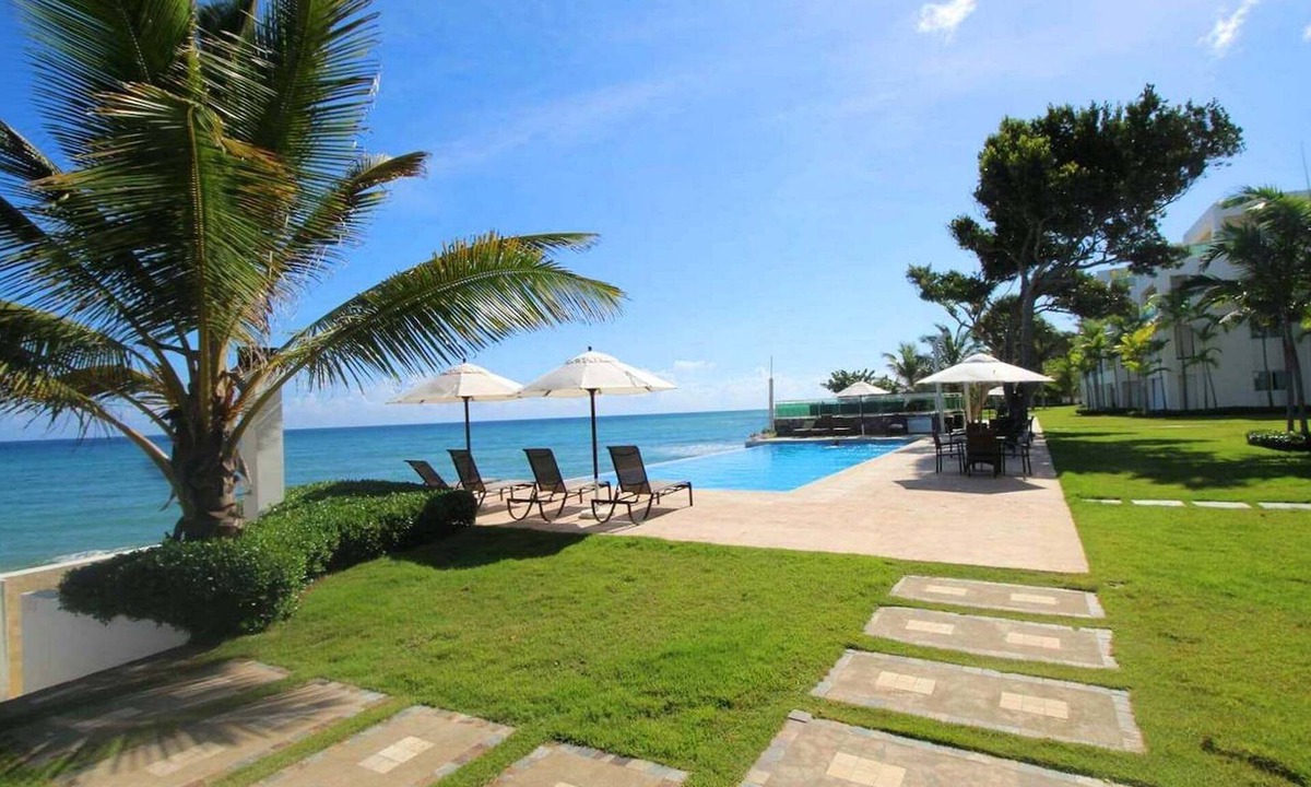 Sosua Apartment | Ground-floor beachfront condo with sea views, 3BD/3BTH, quiet&secure