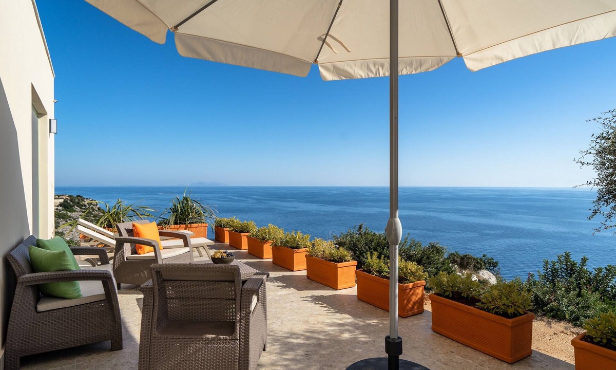 Skala Apartment | Holiday Apartment "Joy Breeze" with Sea View, Balconies & Wi-Fi