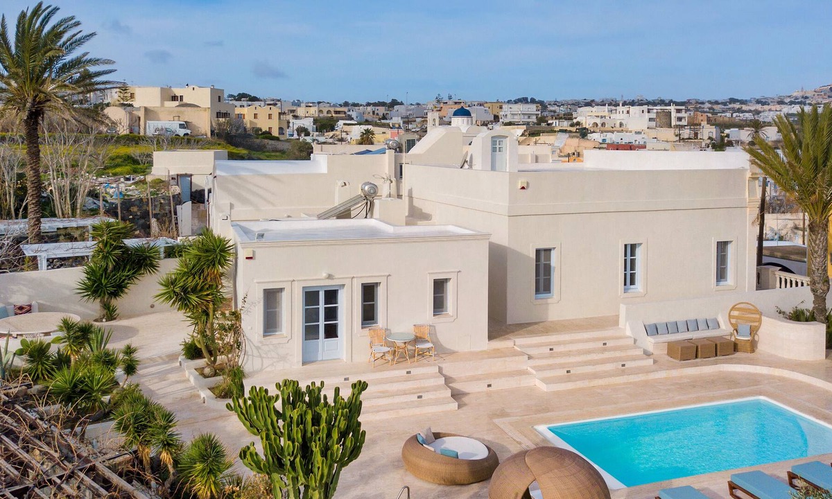 Karterados Villa | Indigo Luxury Neoclassical Mansion for 5-6 Persons!