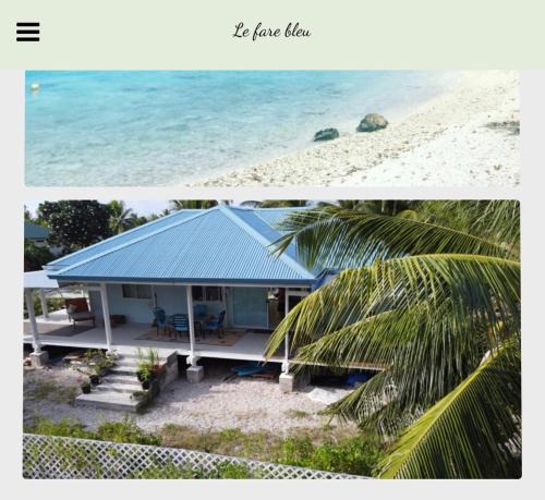 Rangiroa House | LE FARE BLEU Chambres d'hôtes climatisées en bord de lagon à Tiputa Rangiroa - vélos gratuits et snorkeling