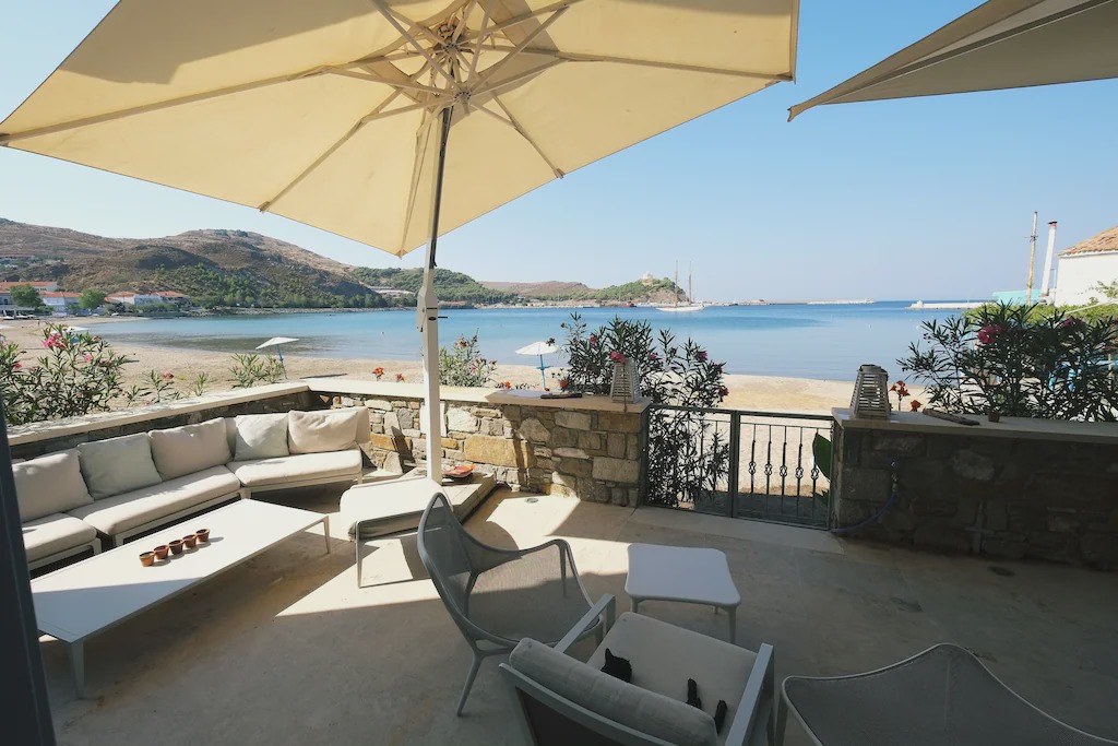 Myrina Apartment | Limnos Experience - luxury beachfront apartment for six