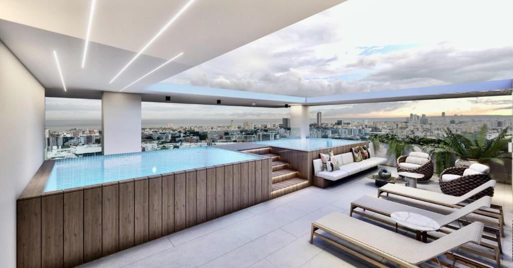 Evaristo Morales Apartment | Luxury Designer Suite, Infinity Pool,City Views