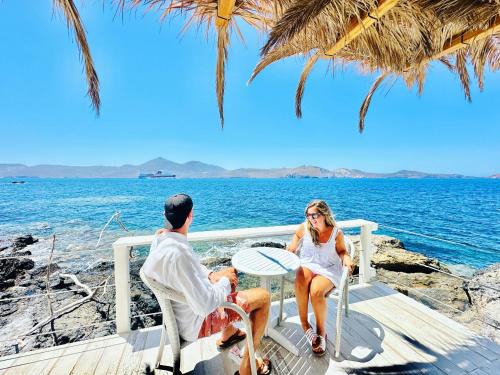 Milos Apartment | Milos Island-Cavo Paradiso TWIN SIDE SEA VIEW-STUNNING SUNSET VIEW
