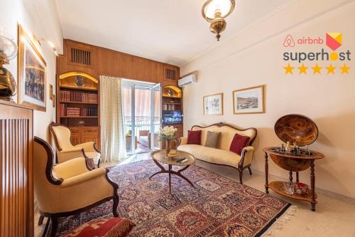 Vyronas Apartment | Modern 2BR Apt with View 2 King Beds & 1Gbps Fiber Internet