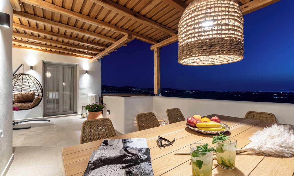 Naxos Town Villa | Naxos Peaceful villa with Panoramic sea view