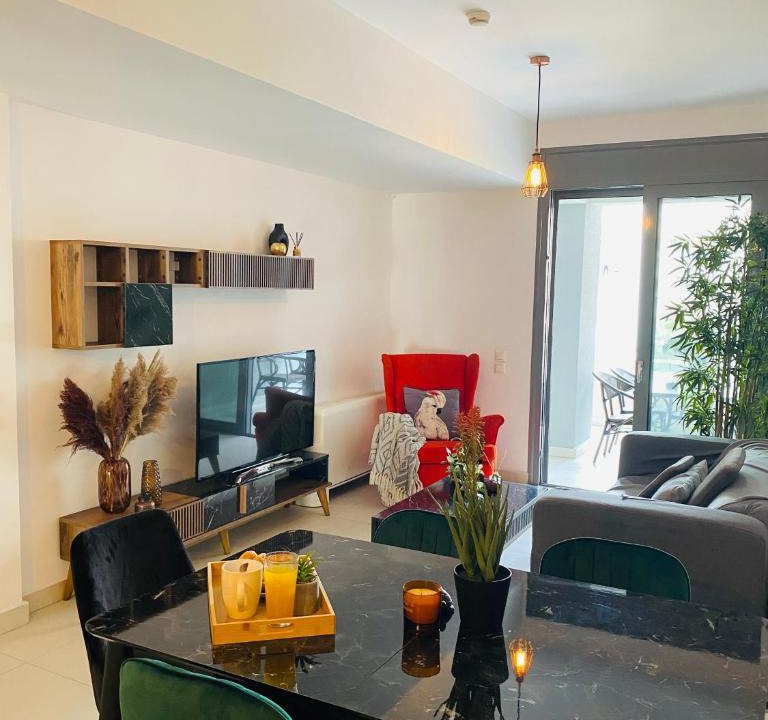 Kallithea Apartment | New Modern 2BD aprt with shared rooftop pool B2