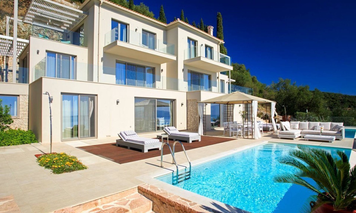 Katavolos Villa | Nissaki View - Eight Bedroom Villa, Sleeps 16