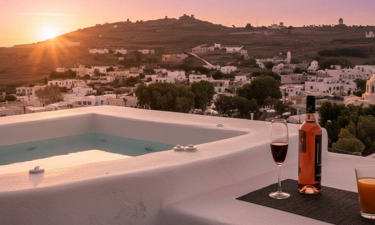 Emporio Apartment | Poseidon’s Water Escape Santorini Rooftop Jacuzzi