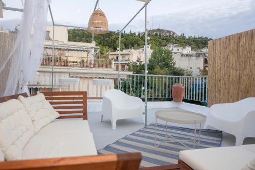 Kolonaki Apartment | Rooftop studio with private terrace at Lycabettus Hill