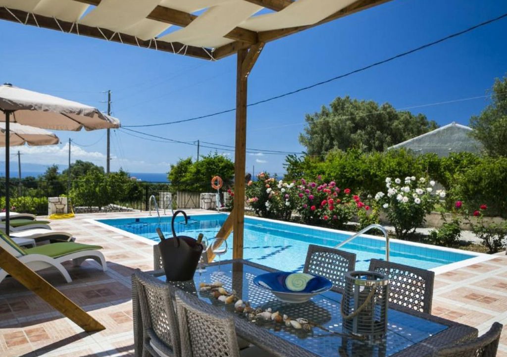 Kaligata Villa | Rose Villa: Large Private Pool, Sea Views, A/C, WiFi