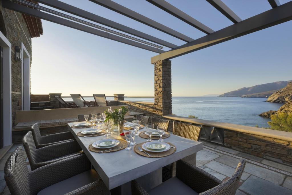 Steniai Villa | Seaview Beach House by Andros Villas Collection