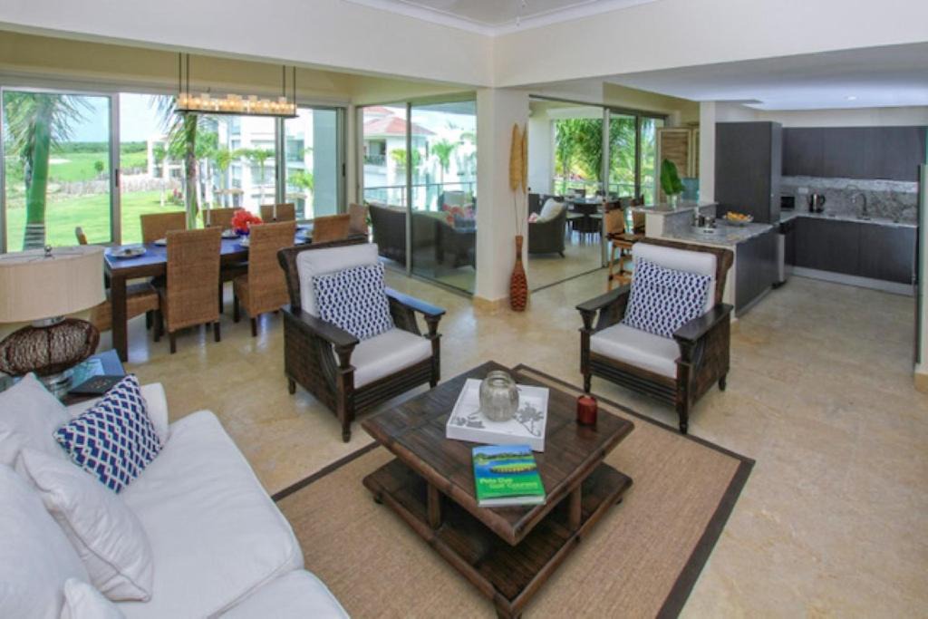 Punta Cana Apartment | Spacious 3 BDR fully-equipped condo with pool and golf view