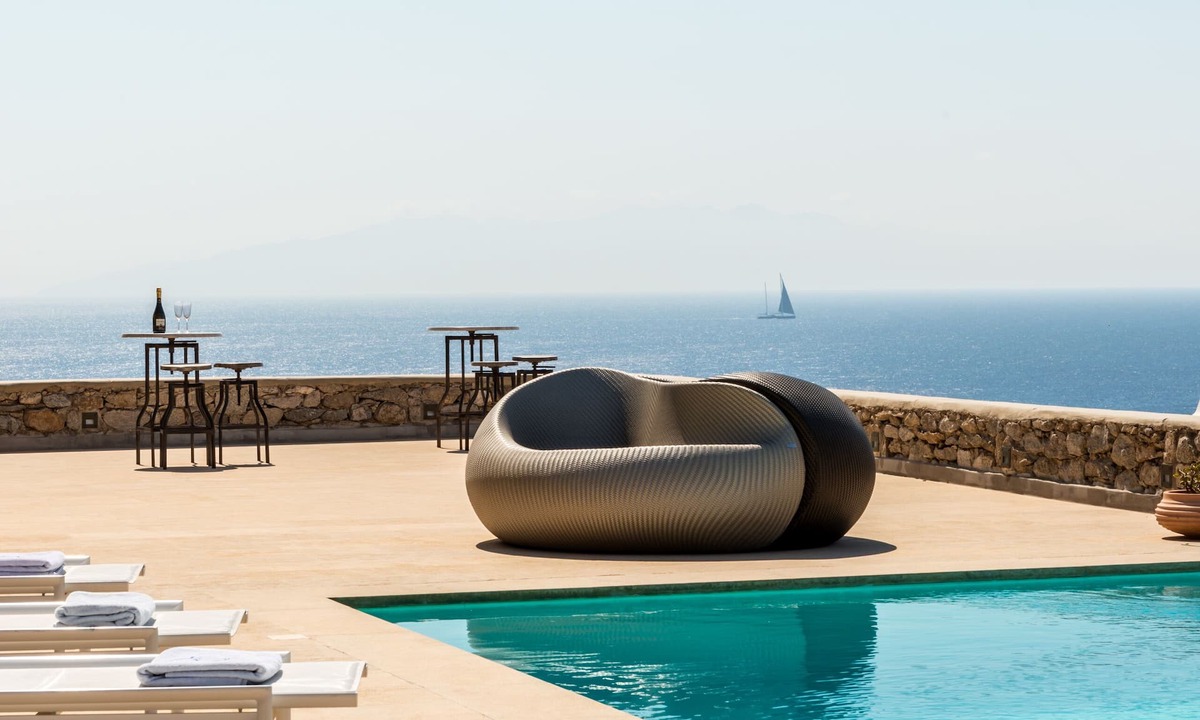 Agios Ioannis Villa | Spectacular Seaside Villa, St. John beach, Private Pool, Sunset View Over Delos