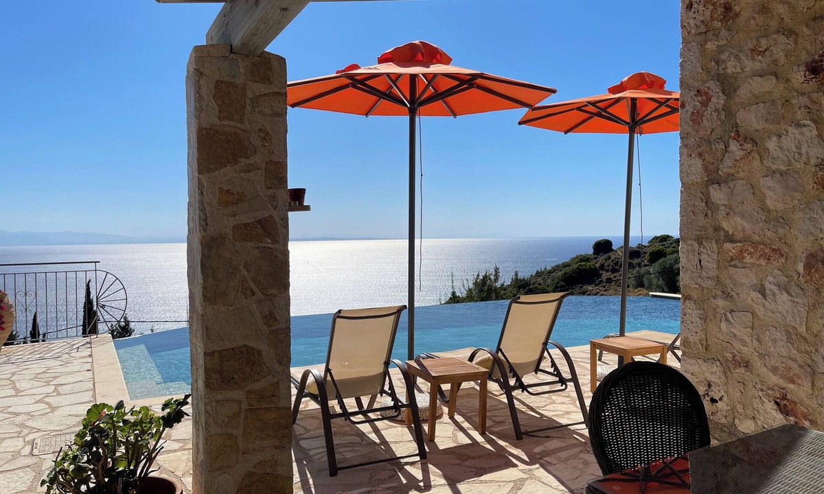 Skala Villa | Spectacular Villa Antonio in Old Skala with Panoramic Sea and Mountain Views