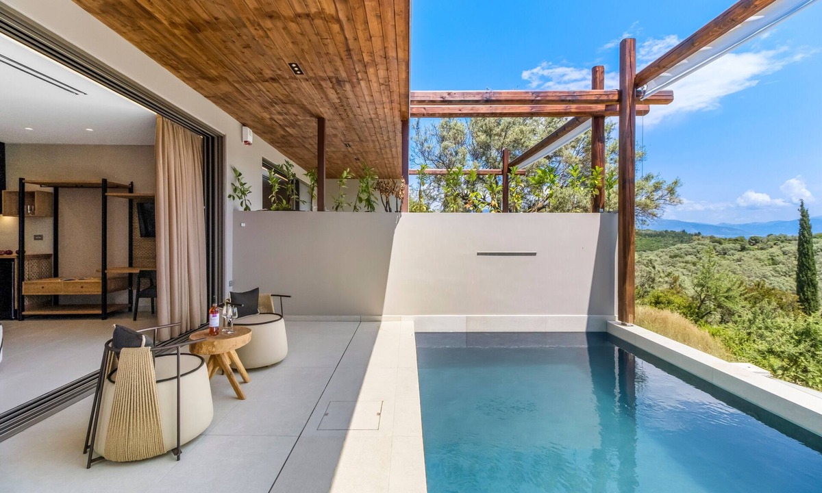 Katomerion Apartment | Studio Apartment 'Studio Thetis' with Private Pool, Wi-Fi and Air Conditioning