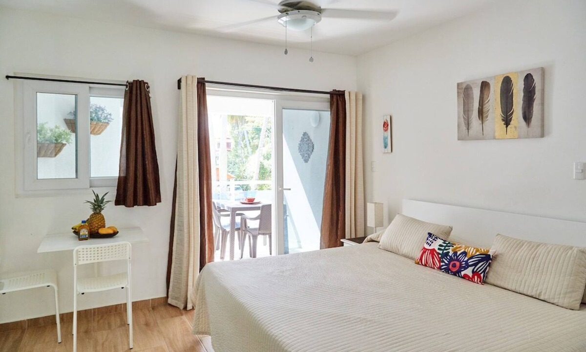Cabarete Apartment | Studio in Cabarete Center, 2 minutes to Beach, Walk to Everything!