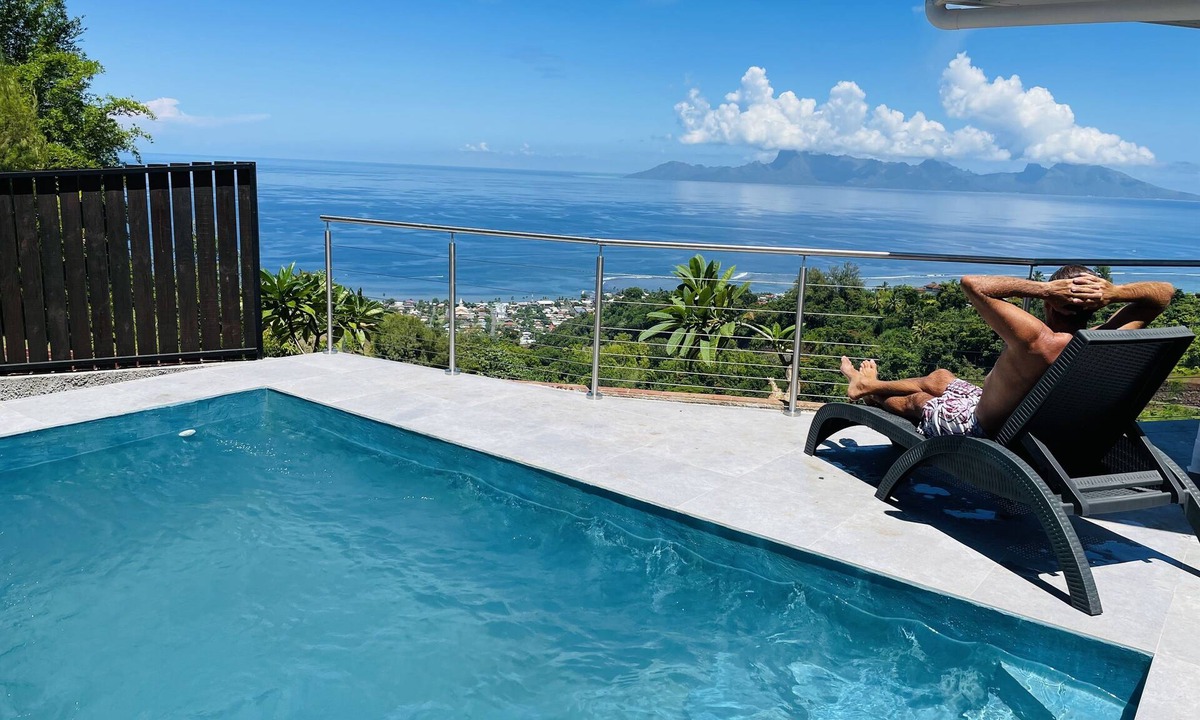 Punaauia House | Stunning view with Private Pool