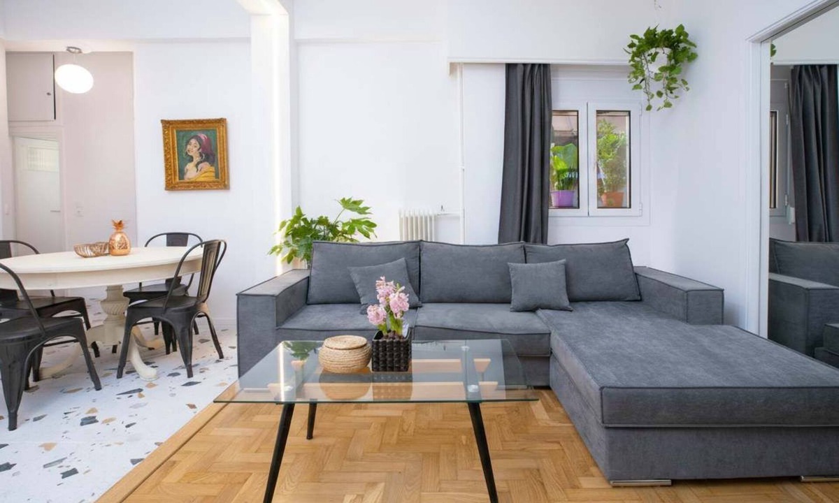 Athens City Centre Apartment | Stylish 2BR Koukaki | Balcony & Work-Friendly Desk