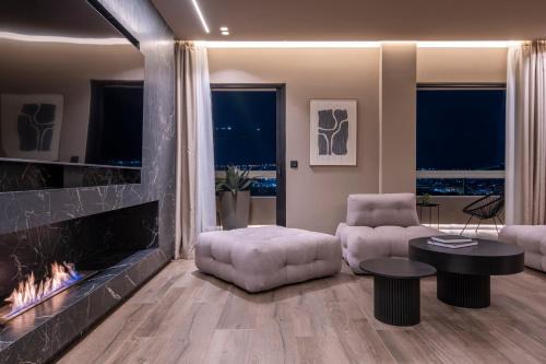 Ampelokipoi Apartment | The HostMaster Skyline Tower View Suite