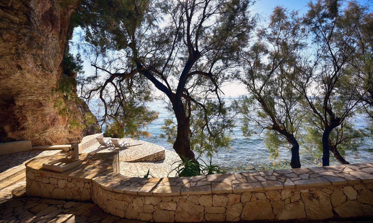 Barbati Villa | Unique luxury villa direct access to a private beach infinity pool 20mns Corfu