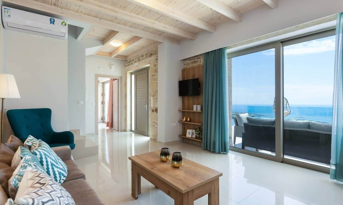 Falassarna Villa | Villa Daphne Private pool, sea view, luxury, BBQ