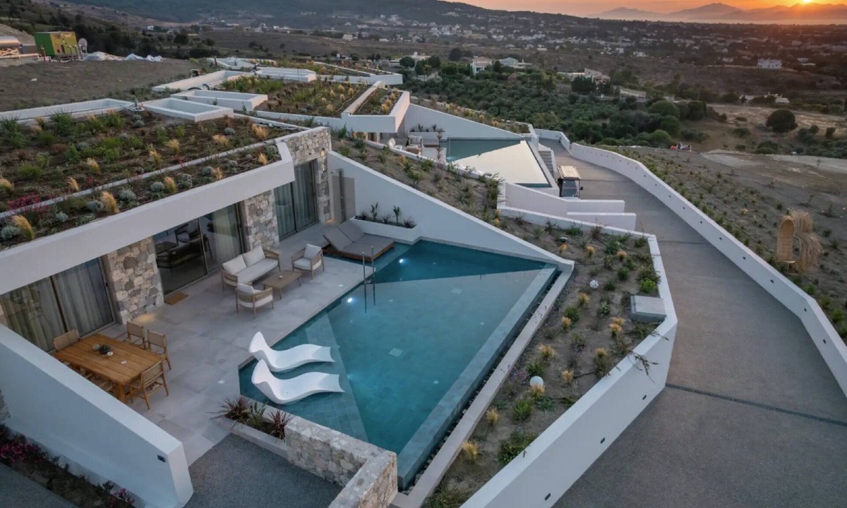 Kos Town Villa | Villa Elythia, Divine Sea Views, Private Pool, Terrace and Garden