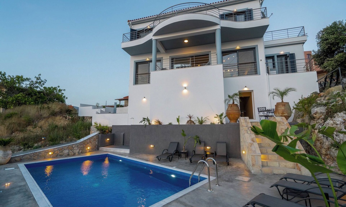 Lassi Villa | Villa Katia - Panoramic Sea View 4BR near Lassi