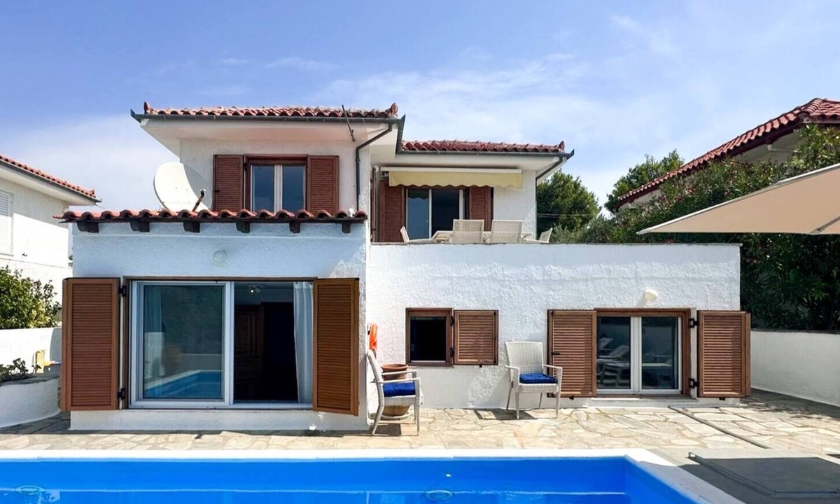 Achladies Villa | Villa Kosmos, wonderful villa with pool near 3 bea