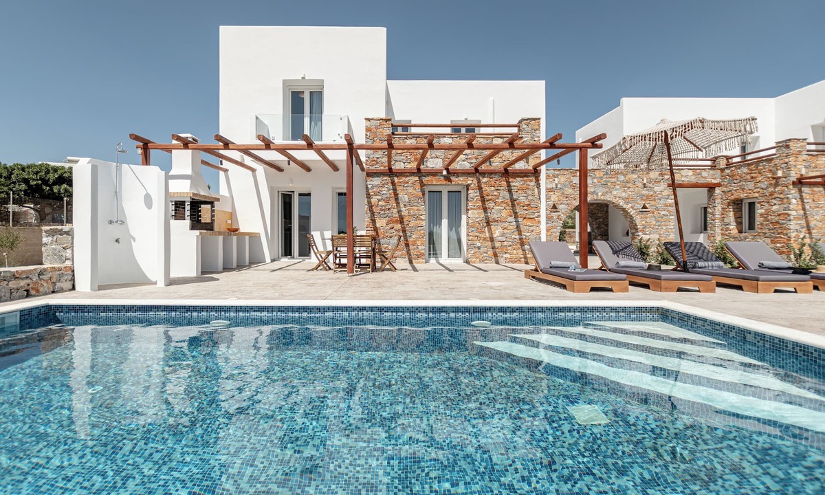 Plaka Villa | Villa Margarita private pool & sea view