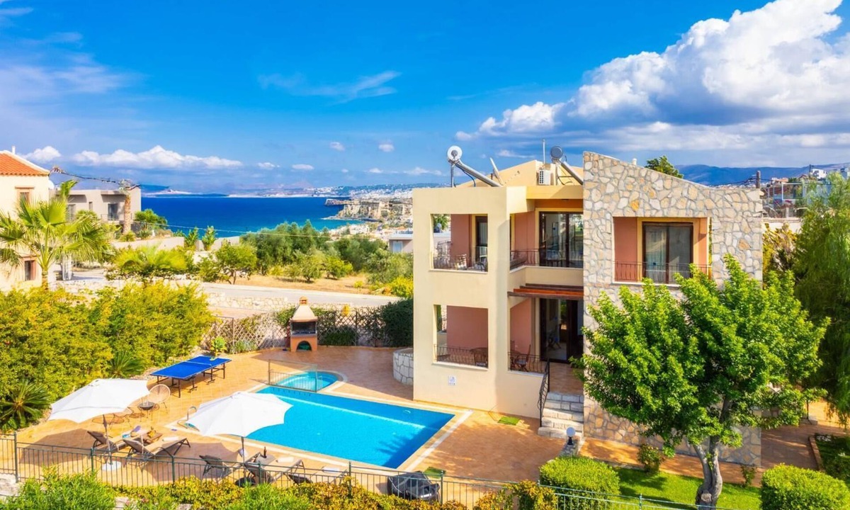 Kato Stalos Villa | Villa Pasiphae 1 - Three Bedroom Villa, Sleeps 6